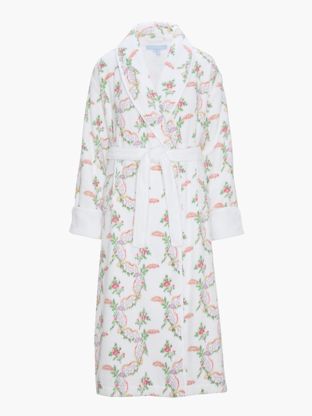 Hill House Home The Hotel Robe - Pink Ribbon Rose Ikat Size 2XL/3XLPink Ribbon R